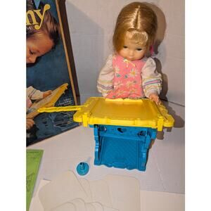 Vintage 1986 Mattel Sketchy Doll Complete Original Box Works Mint